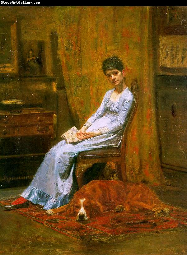 Thomas Eakins The Artist's Wife and his Setter Dog